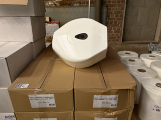 Ca. 20x Papierrol dispenser, Plastiqline